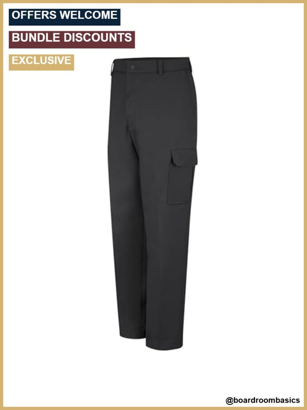 Industrial Cargo Pant - Breathable Work Pants, Wrinkle Resistant